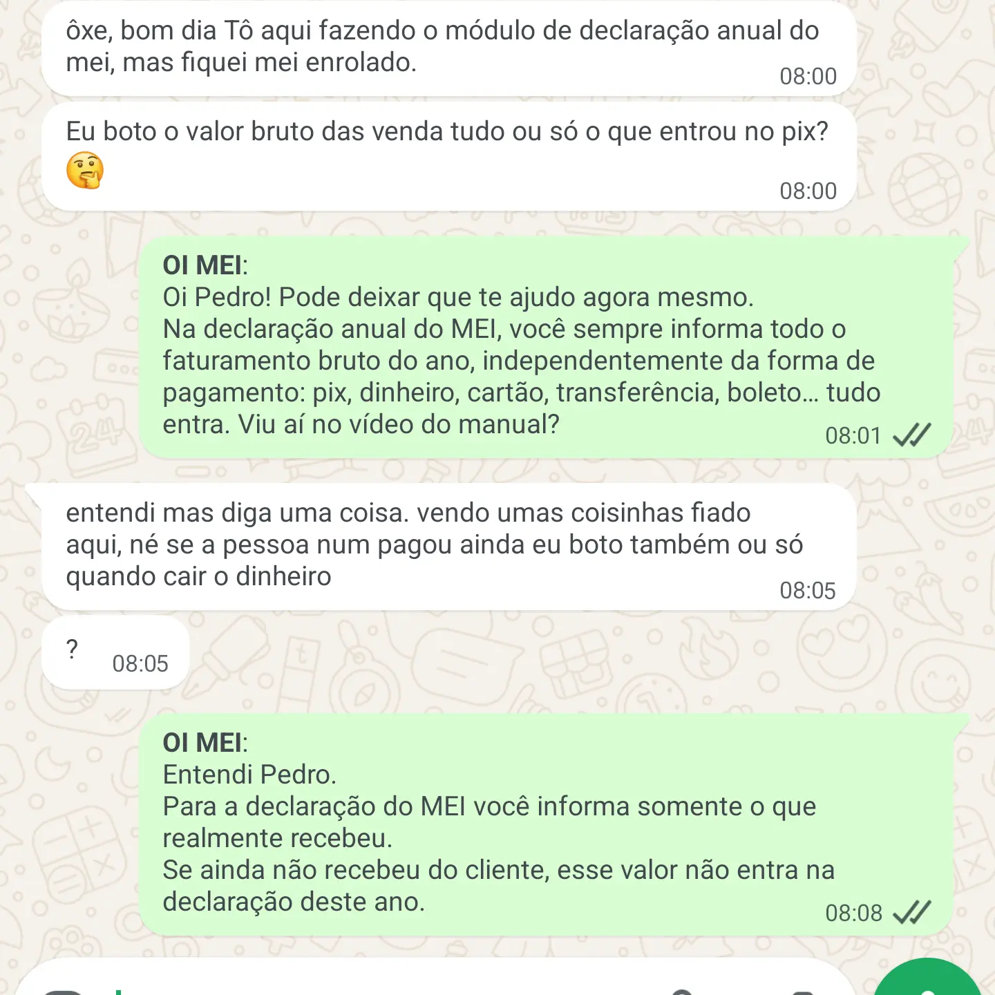 Depoimento WhatsApp 1